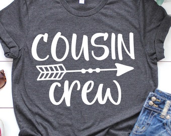 Cousin Crew Datei, Cousin Squad Dxf, Cousin Squad Dxf, Cousin Stammes-Svg, Familientreffen-Svg, Sommer-Camp-Shirt-Svg-Datei für Cricut, Png, Dxf