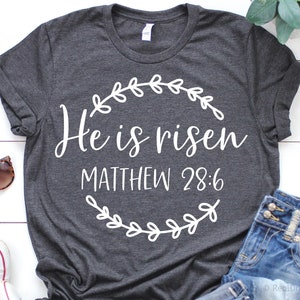 Resucitó SVG, Pascua SVG, Cristiano, Resurrección de Jesús, Versículo bíblico SVG, Salvador, Bendito SVG Archivos de corte para Cricut, Png, Dxf