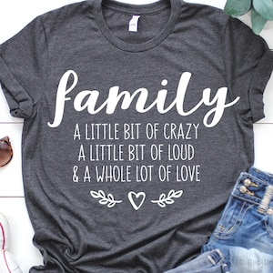 Familia Svg Familia Un poco de Crazy Svg para Cricut Familia diciendo Svg Home Svg Home Sweet Home Svg para Silhouette Home Quote Svg Png File
