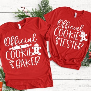Cookie Baker Svg officiel, Cookie Tester Svg Bundle, Christmas Gingerbread Baking Bundle Svg, Funny Christmas Svg Files for Cricut, Png, Dxf