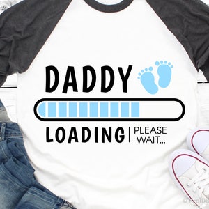 Papá cargando svg papá para ser svg esperando padre svg anuncio de embarazo archivos svg para Cricut futuro papá svg silueta corte archivo png