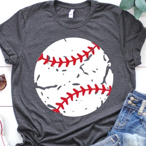 Baseball Ball Svg, Grunge Baseball Svg, Distressed Svg, Baseball Mom Shirt Svg, Baseball Ball Cut Svg Files for Cricut & Silhouette, Png