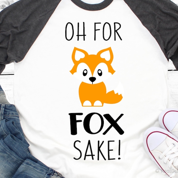 Étiquette à Bagage Humoristique 'Oh For Fox Sake' - Renard Rigolo En Similicuir