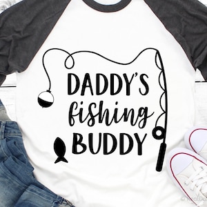 Papá pesca amigo svg pesca svg divertido niños svg papá svg bebé niño svg niño camisa traje svg niño svg archivo para Cricut & Silhouette