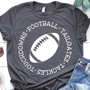 Football Svg, Football Mom Svg, Game Day Svg, Tailgates Tackles Touchdowns, Game Day Svg, Football Shirt Svg Cut Files for Cricut, Png, Dxf