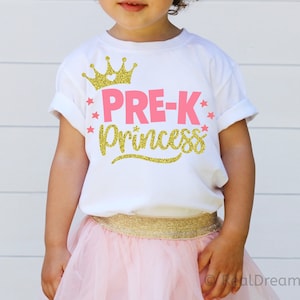 Pre-K Princess Svg, Pre-K Svg, Girl Pre-K Svg, Back to School Svg, School Svg, First Day of School Svg, Cut File for Cricut, Png, Dxf