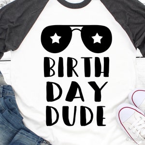 Geburtstag Dude geschnitten Datei Cricut Silhouette Png Geburtstag Junge geschnitten Datei Cricut Silhouette Png