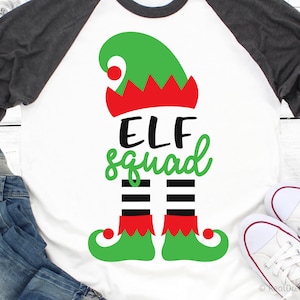 Elf Kader Svg, Weihnachten Svg, Kinder Weihnachten Svg, Elf Shirt Svg, Elf Crew, junge Elf, Elf Familie, Elf Hut, Elf Füße Svg für Cricut, Png, Dxf