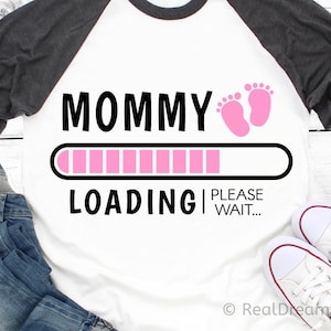 Mamá cargando SVG, Futura mamá SVG, Mamá embarazada SVG, Anuncio de embarazo SVG, Archivos para Cricut, Futura mamá SVG, Archivo de corte de silueta