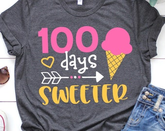 100 Days of School Svg Girl 100th Day 