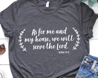 As for Me and My House We Will Serve the Lord Svg Scripture Svg Bible Quote Svg Christian Bible Verse Svg Joshua Svg Cricut Silhouette Cameo
