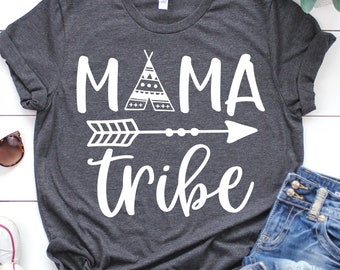 Mama Tribe Svg, Mother’s Day Svg, Mom Svg, Funny Mommy Svg, Mom Life Shirt, Mom Group Svg Cut Files for Cricut, Png, Dxf