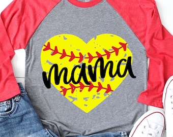 Softball Mama Svg, Softball Mom Svg, Softball Svg, Softball Mom Shirt Svg, I’ll Always Be Your Biggest Fan Svg Cut File for Cricut, Png, Dxf