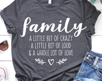 Family Svg Family A Little Bit of Crazy Svg for Cricut Family Saying Svg Home Svg Home Sweet Home Svg for Silhouette Home Quote Svg Png File