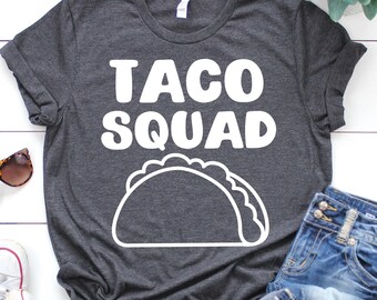 Taco Squad Svg, Cinco de Mayo Svg, Mexican Svg, Funny 5th of May Svg, Just Here for Tacos, Fiesta Shirt Svg Plotterdatei für Cricut, Png, Dxf