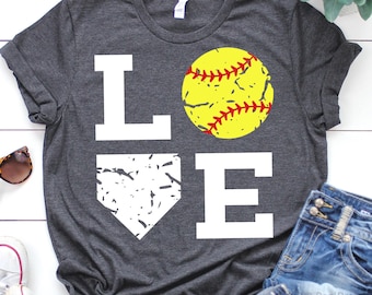 Softball Love Svg, Softball Shirt Svg, Softball Mom, Softball Mama Svg, Softball Fan Svg, Funny Softball Svg Files for Cricut, Png, Dxf