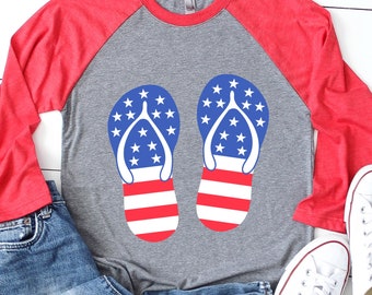 US Flag Flip-Flops Svg 4th of July Svg US Flag Svg Svg for Cricut Patriotic US Independence Day Fourth of July Svg for Silhouette
