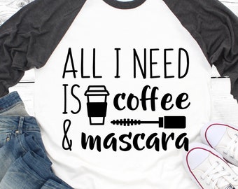 Coffee Mascara Svg Etsy