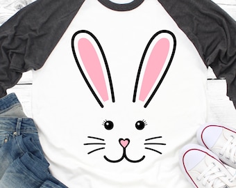 Bunny Svg Bunny Face Svg Girl Bunny Svg Easter Svg Easter Bunny Svg Girl Easter Svg for Cricut Svg for Silhouette Easter Bunny Png