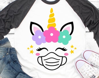 Download Unicorn mask svg | Etsy
