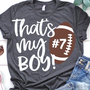Thats My Boy Svg, Mom Football Svg, Funny Football Shirt, Biggest Fan Football, Nana Football, Cheer Football Svg File voor Cricut, Png, Dxf