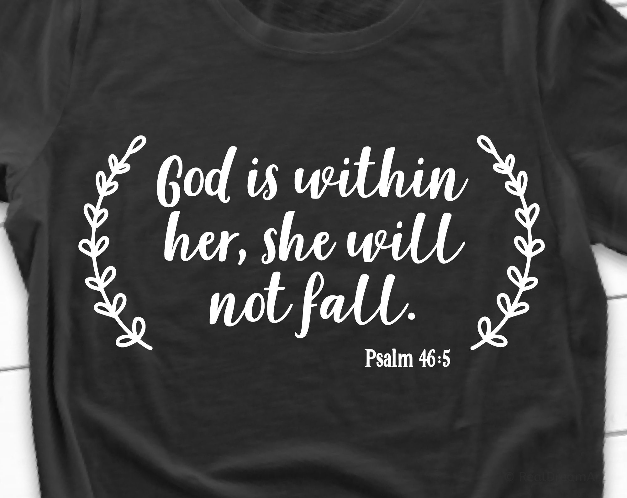 God Is Within Her She Will Not Fall Svg Scripture Svg Bible Etsy