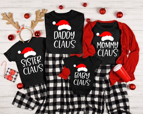 Cricut Christmas Pajamas Christmas Family Bundle Svg, Santa Claus