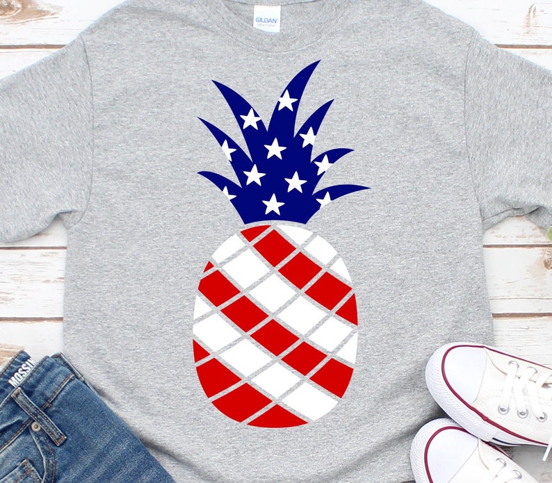 Download American Pineapple Svg 4th of July Svg July Fourth Svg | Etsy