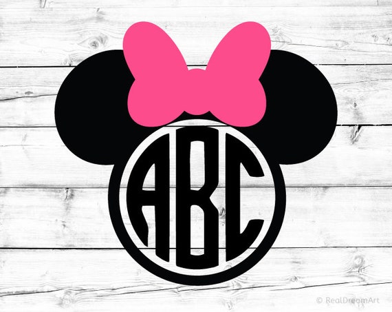 Download Minnie Mouse Svg Minnie Mouse Monogram Svg Minnie Mouse Head | Etsy