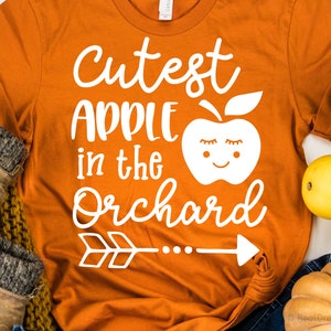 Süßeste Apfel in der Obstgarten Svg, Apfel picking Svg, Kürbis Patch Svg, Ernte Festival Svg, Herbst Kinder Svg schneiden Dateien für Cricut, Png, Dxf