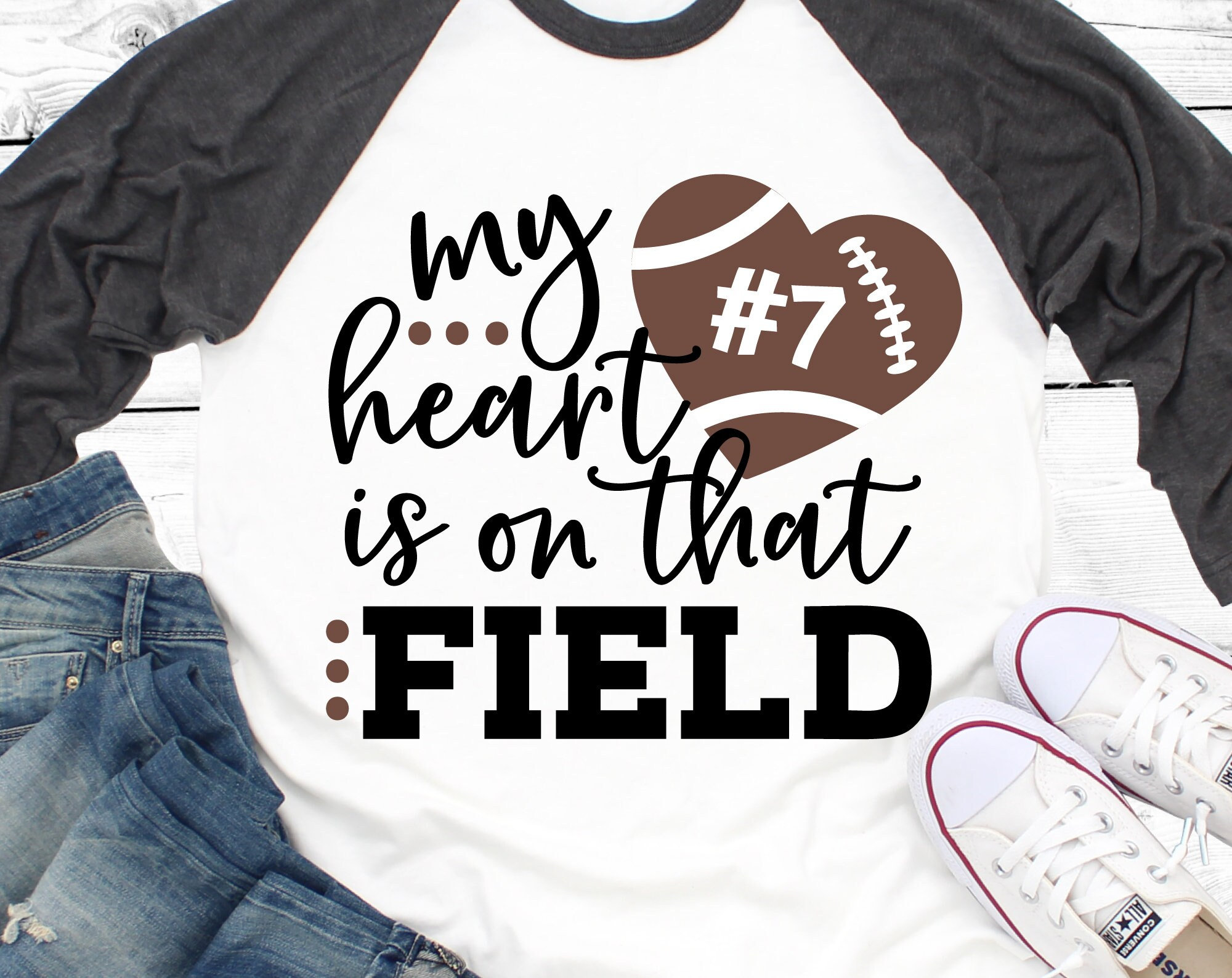 My Heart Is On That Football Field T-Shirt My Heart Is On That Football Field T-Shirt