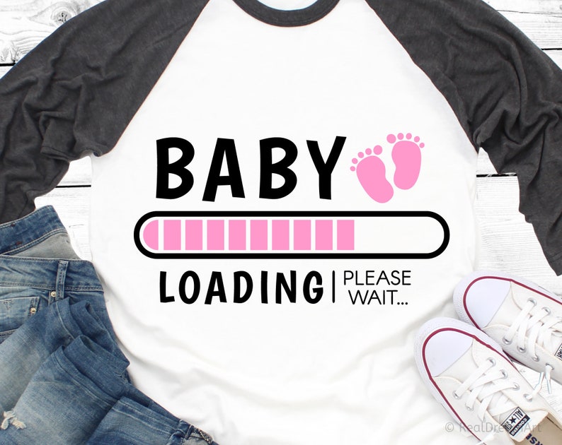 Download Baby Loading Svg Its a Girl Pregnancy Announcement Svg | Etsy