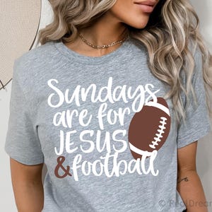 Sonntage sind für Jesus und Fußball-Svg, Jesus-Svg, Fußball-Svg, Mädchen-Fußball-Svg, Fußball-Shirt-Svg, Tis the Season, christliches svg, Dxf