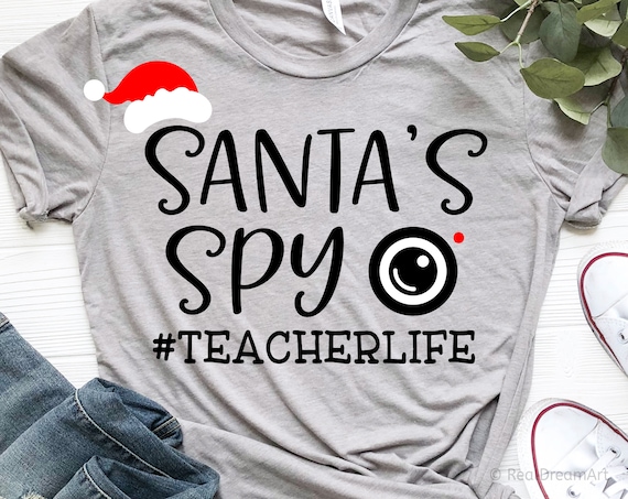 Christmas Teacher Svg Santas Spy Svg Christmas Svg Funny - Etsy Christmas Teacher Svg Santas Spy Svg Christmas Svg Funny - Etsy