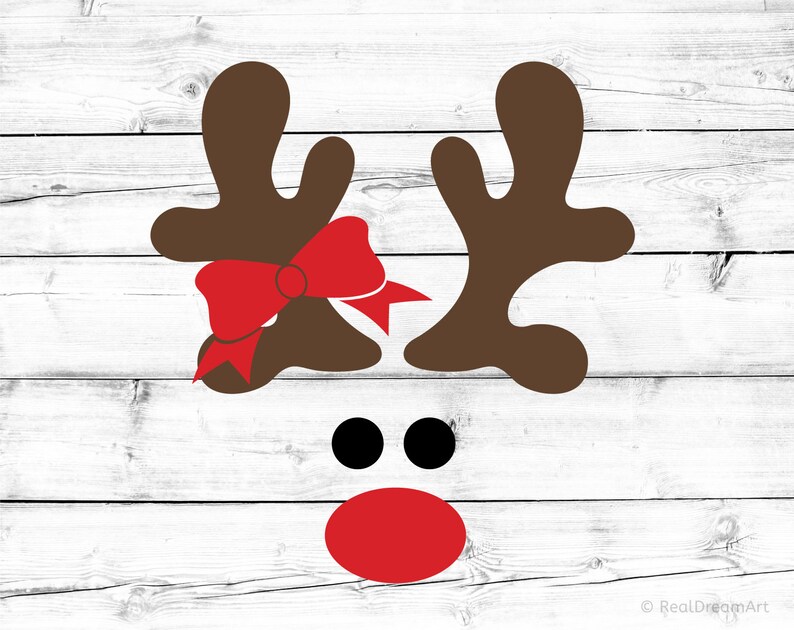 Download Girl Reindeer Svg Christmas Svg Reindeer Baby Girl Santa | Etsy