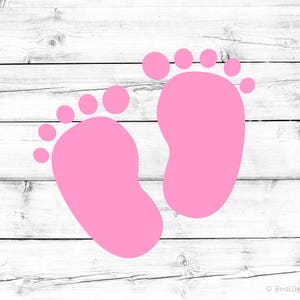 Baby Fußabdruck svg Baby Füße svg Baby-Füße Aschenbecher Baby-Dusche-Svg Mutterschafts-Svg Cutfile für Cricut Silhouette