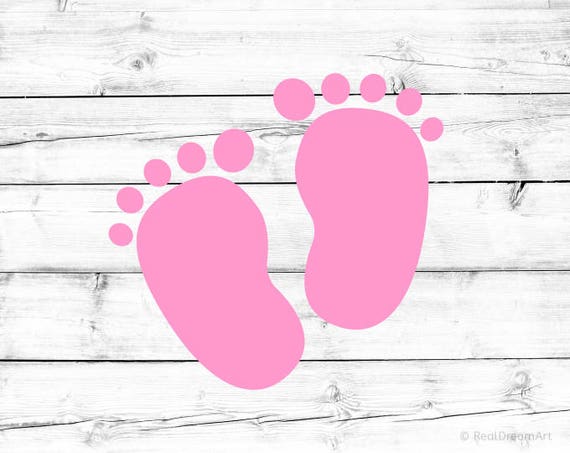 Download Baby Footprint Svg Baby Feet Svg Baby Girl Feet Baby Shower Etsy