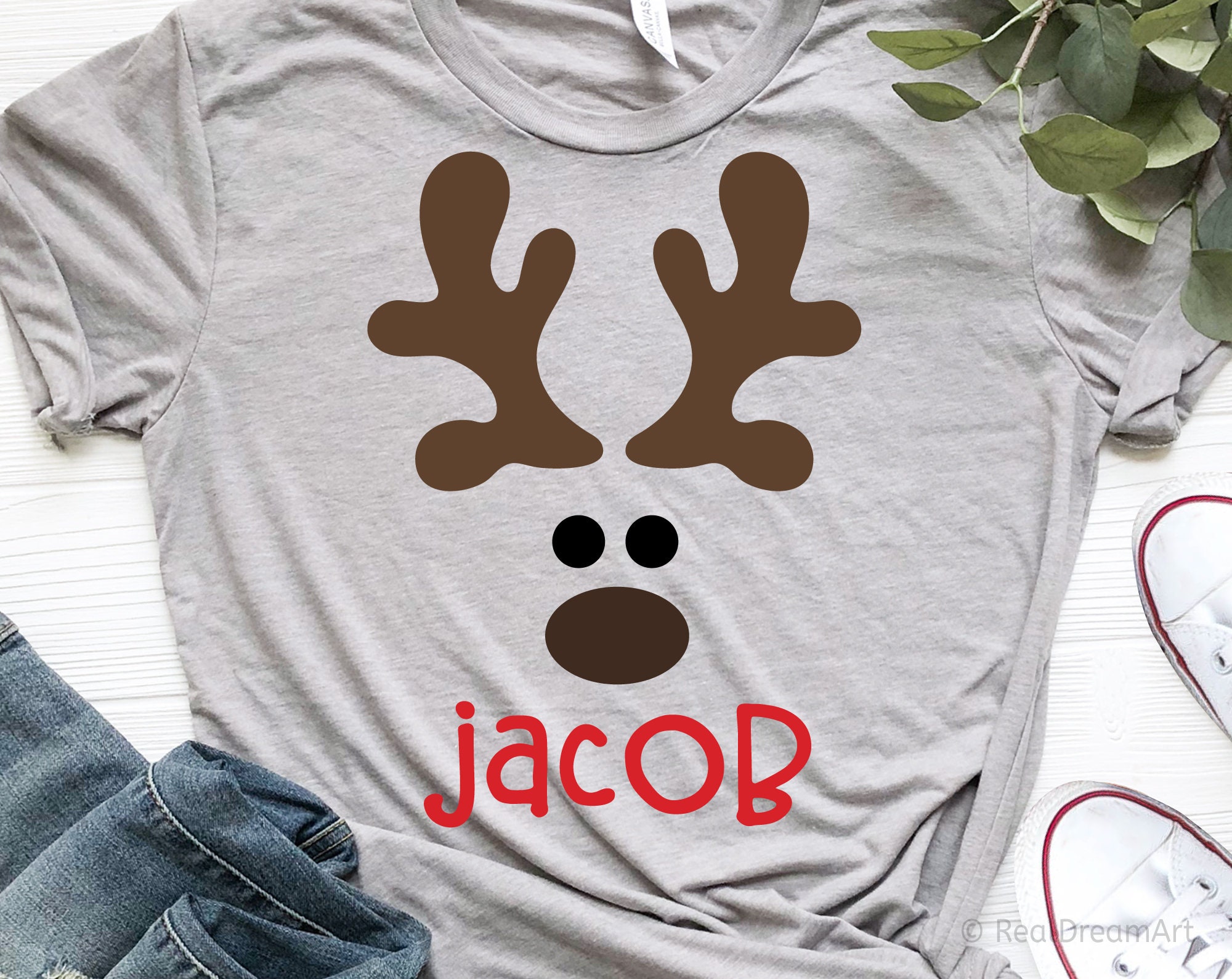 Download Boy Reindeer Svg Boy Deer Monogram Svg Christmas Svg Etsy