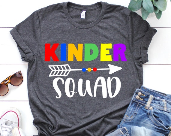 Kinder Squad Svg Kindergarten Back to School Svg Etsy