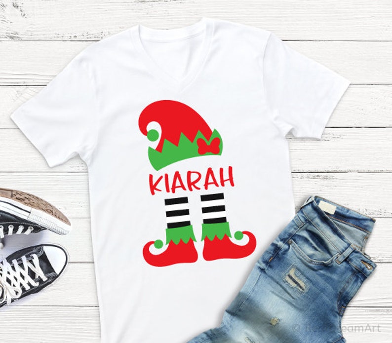 Download Girl Elf Monogram Svg Girl Elf Svg Kids Christmas Svg Elf ...
