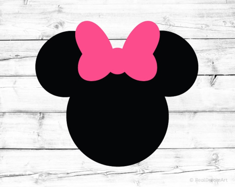 Minnie Mouse Svg Minnie Mouse Silhouette Minnie Mouse Head Svg | Etsy