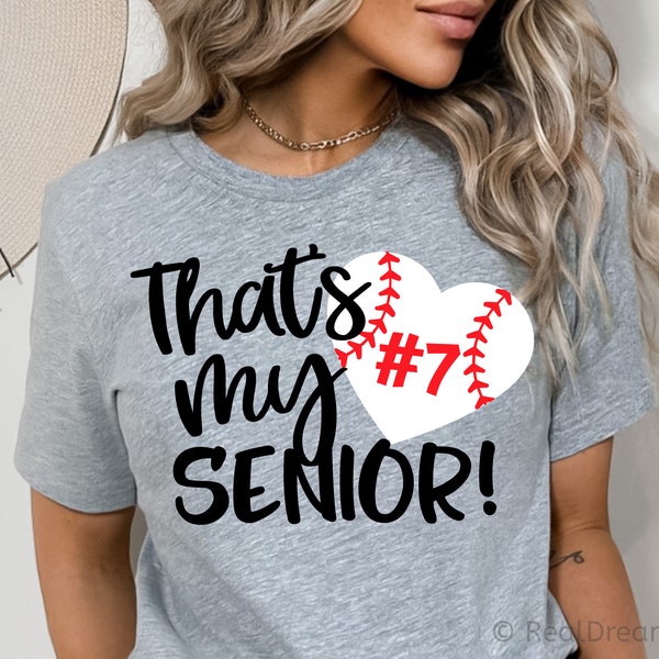 That's My Senior Svg, Mom Baseball Svg, Funny Baseball Shirt, Biggest Fan Baseball, Nana Baseball, Cheer Baseball Svg File for Cricut, Png
