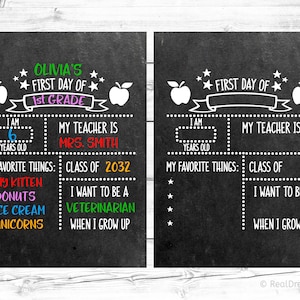 First Day of School Chalkboard Svg School Board Svg Back to - Etsy