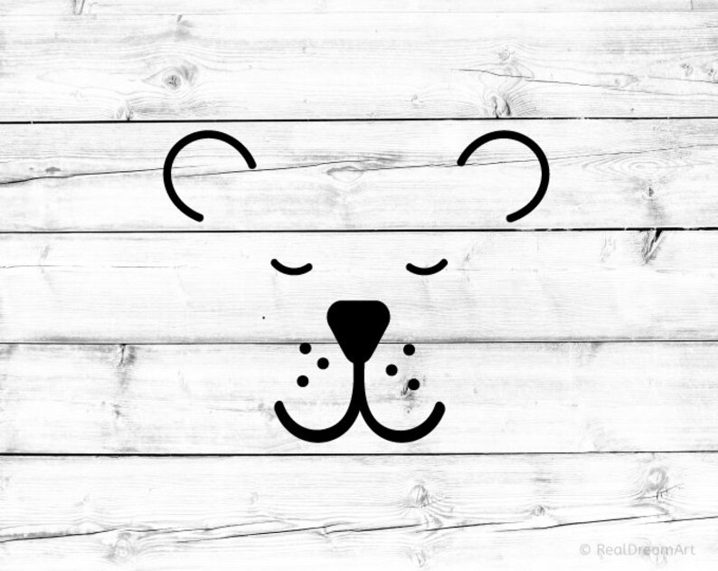 Download Bear Face Svg Bear Svg Cute Bear Svg Cut File Cub Svg Baby ...