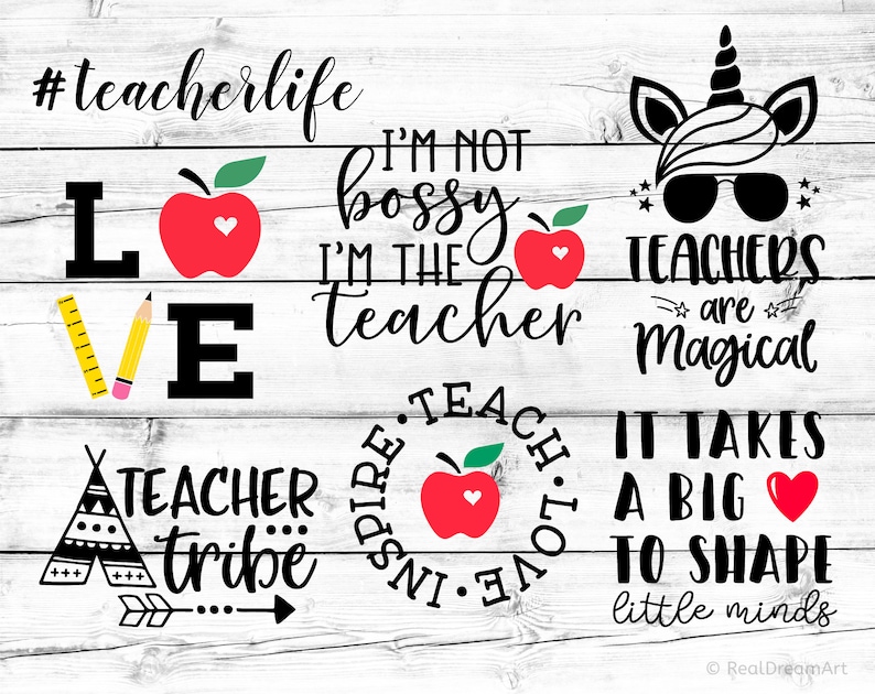 Download Teacher Svg Bundle Teacher Svg Funny Svg School Teacher | Etsy