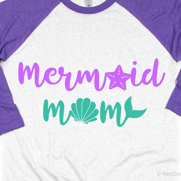 Mermaid Mom Svg Mermaid Svg Mermaid Mother Svg File for Cricut Starfish Svg Mermaid Party Svg Mermaid Png Mermaid Quote Svg for Silhouette