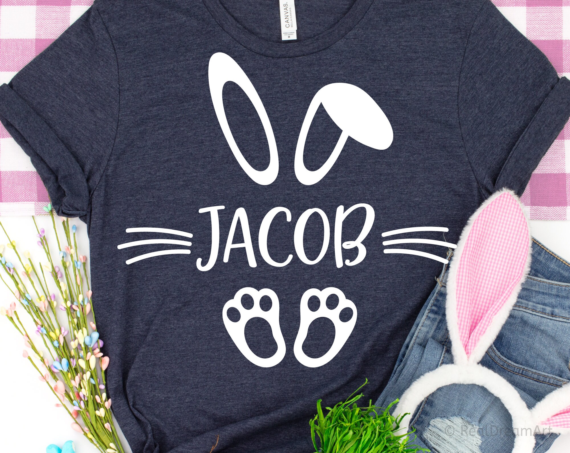 Download Easter Bunny Monogram Svg Kids Easter Svg Boy Bunny Svg | Etsy