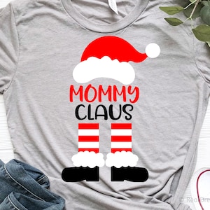 Mãe Natal Svg, Mamãe Noel Svg, Natal Svg, Chapéu de Papai Noel, Camisa de Natal Svg, Pés de Papai Noel Svg, Arquivo Svg Engraçado para Cricut, Png, Dxf