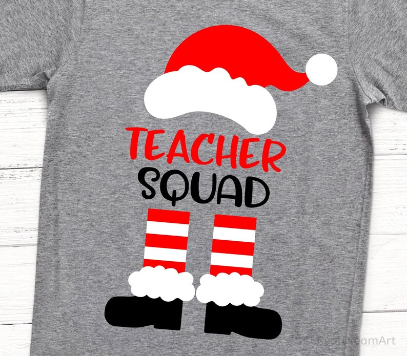 Download Teacher Squad Svg Santa Svg Christmas Svg Teacher Christmas | Etsy