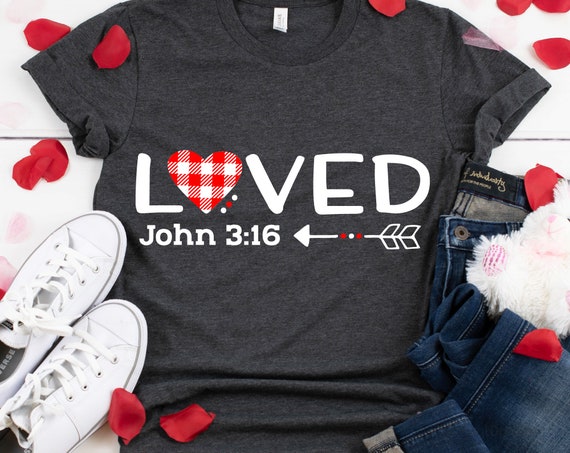 So Loved Svg Scripture Svg John Verse 3 16 Svg Valentines | Etsy